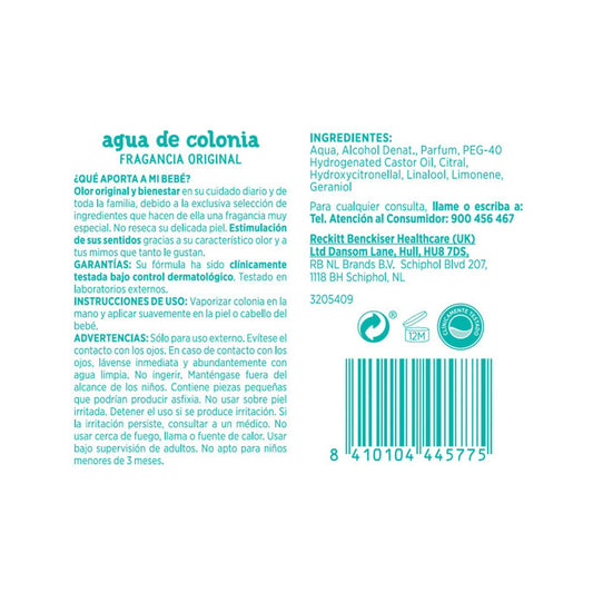 Nenuco Agua de Colonia en Spray 240ml