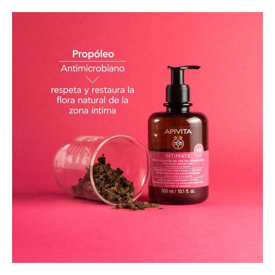 Apivita Intimate Plus gel limpiador suave íntimo árbol del té 300ml