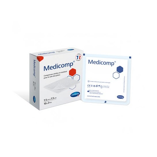 Medicomp Compresse Stérile 7,5x7,5 cm 20 uds