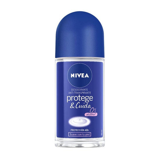 Nivea Desodorante Roll-On Protege y Cuida sin Alcohol 50ml