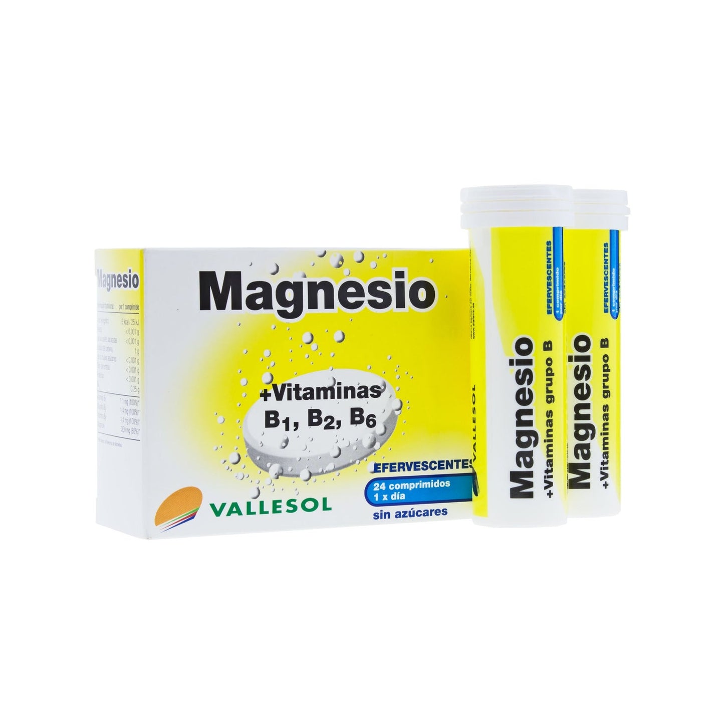 Vallesol magnesio y vitaminas 24comp efervescentes