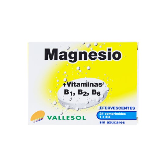 Vallesol magnesio y vitaminas 24comp efervescentes