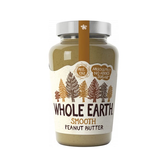 Whole Earth Crema de Cacahuete Original Suave Sin Azúcar 454 g