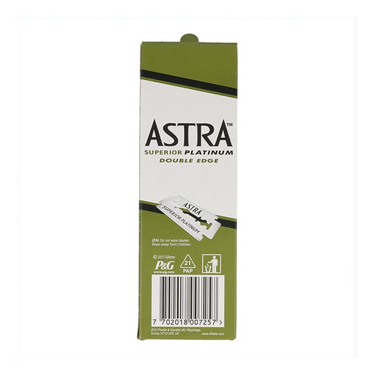 Astra Superior Platinum Hojilla Afeitar 100uds