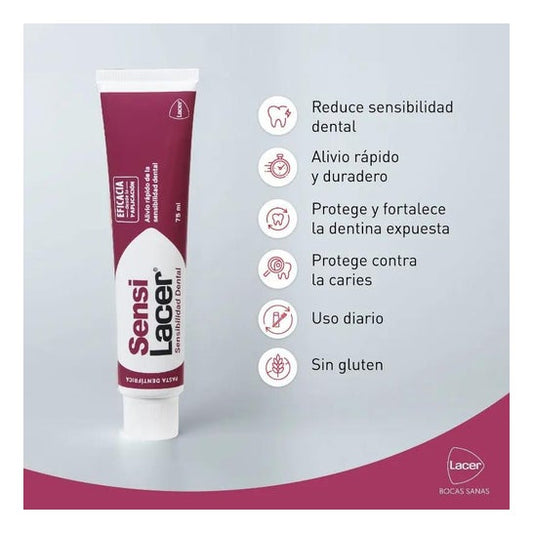 Lacer SensiLacer Sensibilidad Dental Pasta Dentífrica 75ml
