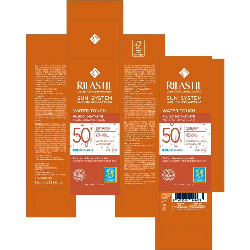 Rilastil Sun System Water Touch Fluido Solar Facial SPF50+ 50ml