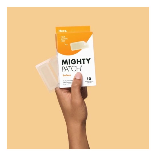 Hero Mighty Parche Superficie XL Hidrocoloide Antiacné 10uds