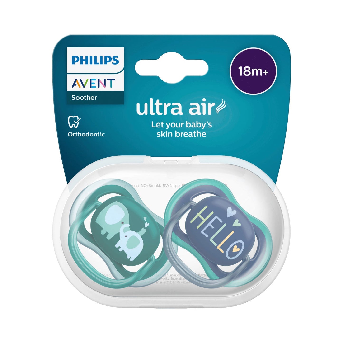 Philips Avent Ultra Air 18M+ Chupete Niño 2uds