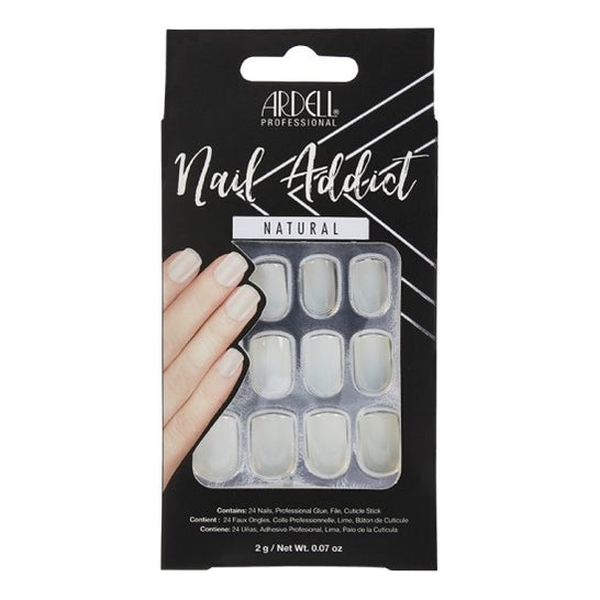 Ardell Set Nail Addict Natural Uñas Postizas Squared 1 ud