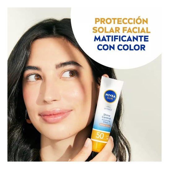 Nivea Sun Crema Solar Facial Control Brillos SPF50 40ml