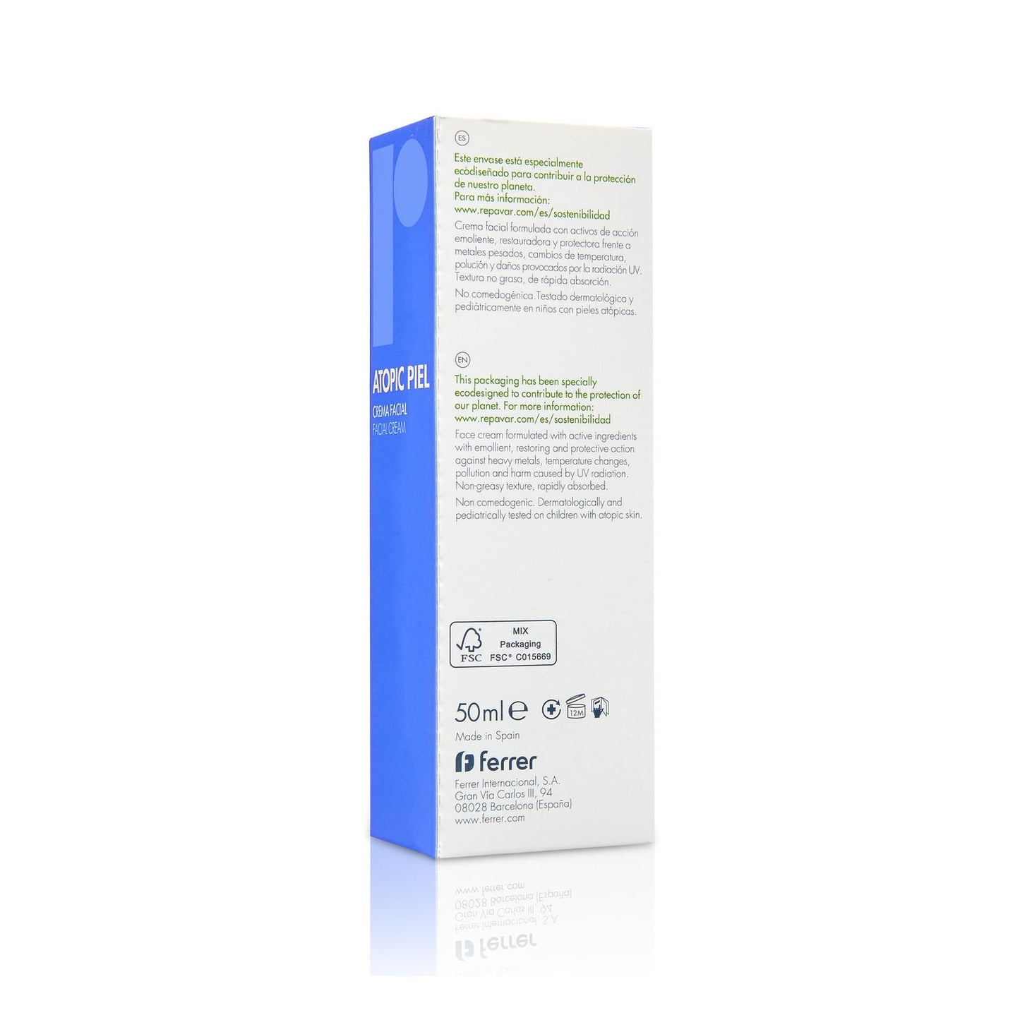 Repavar Atopic Piel Crema Facial 50ml