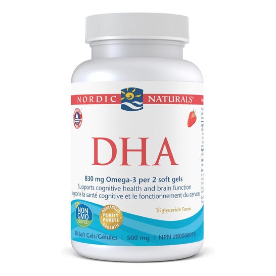 Nordic Naturals Dha 830mg Omega-3 Fresa 90caps