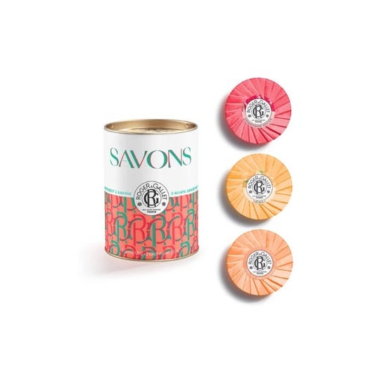 Roger & Gallet Set Jabón Jengibre Rojo Neroli Oeillet Mignardi