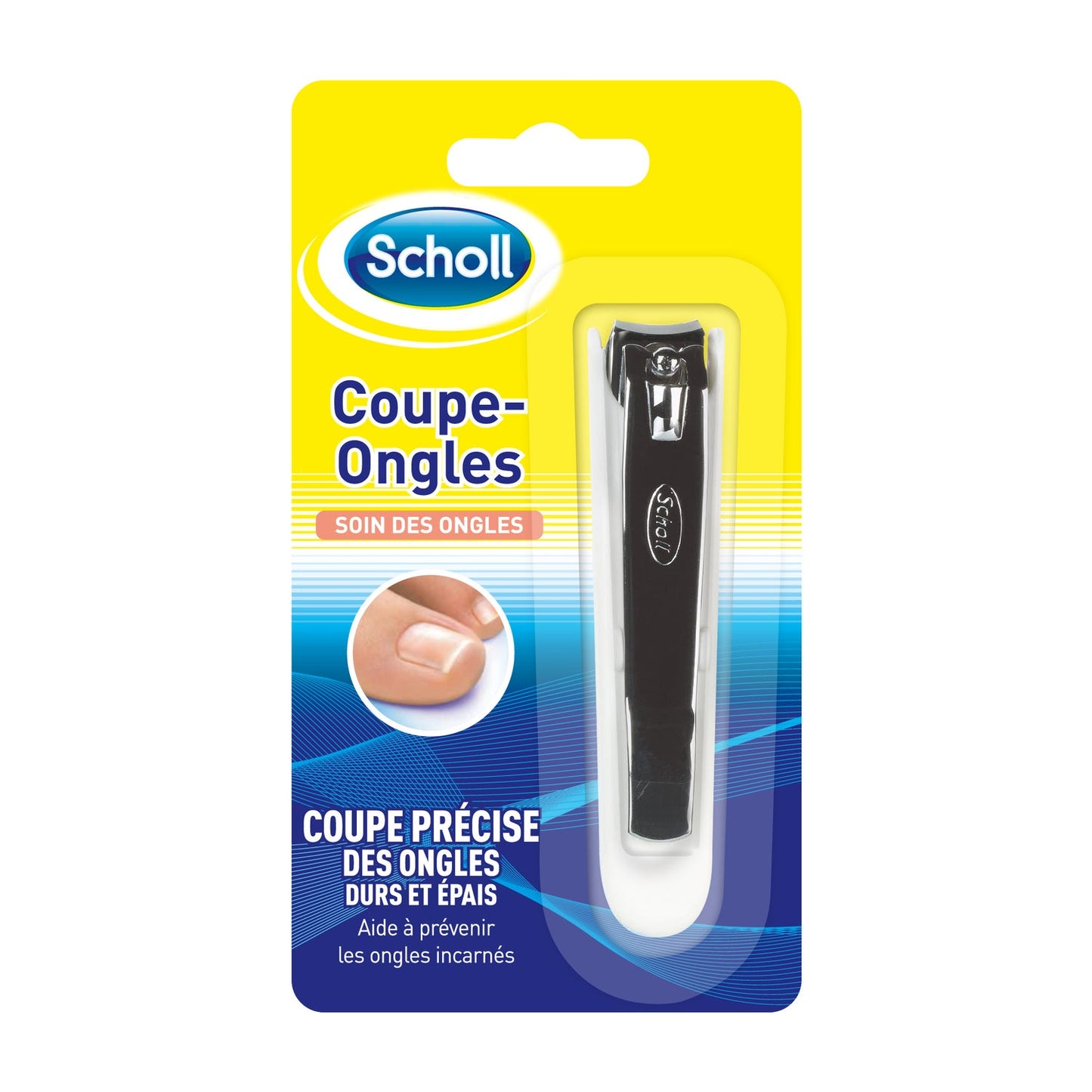 Uñas de la escuela, soplado, duro y grueso