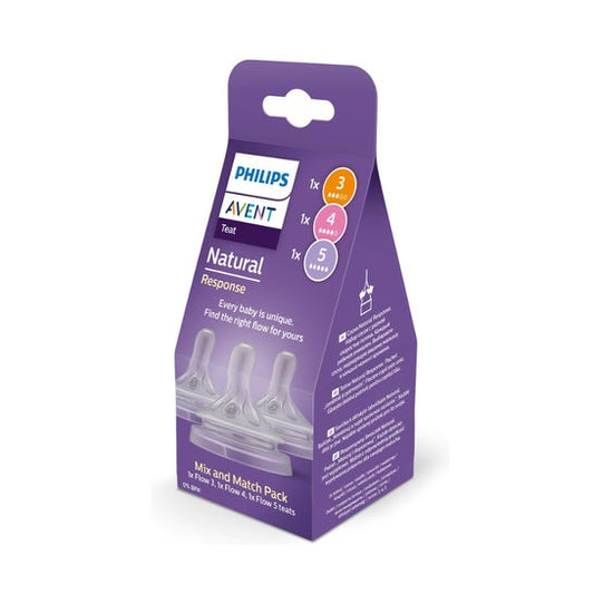 Philips Avent Pack Mix & Match Tetina Natural Response T3+T4+T5