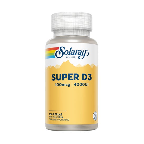 Solaray Super D3 100mg 4000ui 100 perlas