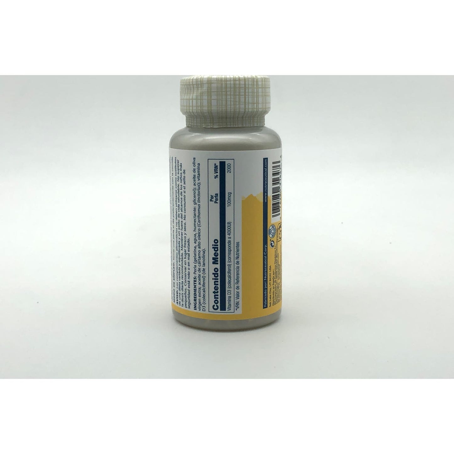 Solaray Super D3 100mg 4000ui 100 perlas