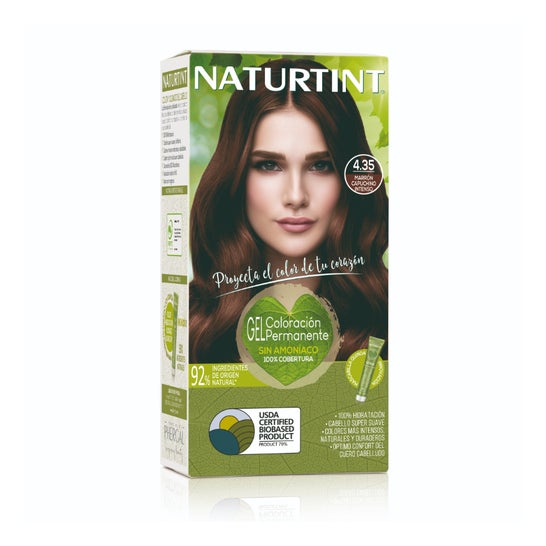 Naturtint Tinte de Cabello 4.35 Marrón Capuchino Intenso 1 ud