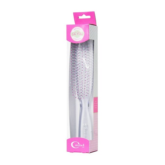 Cartel Paris Cepillo de Cristal So Chic Rosa Grande 1ud