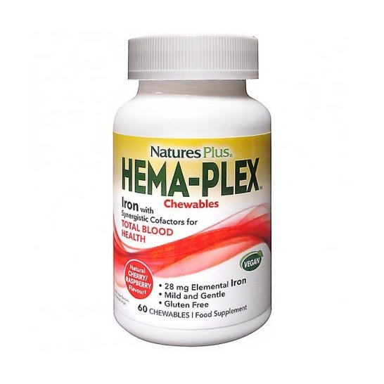 NaturesPlus Hema-Plex Masticable 60 comp