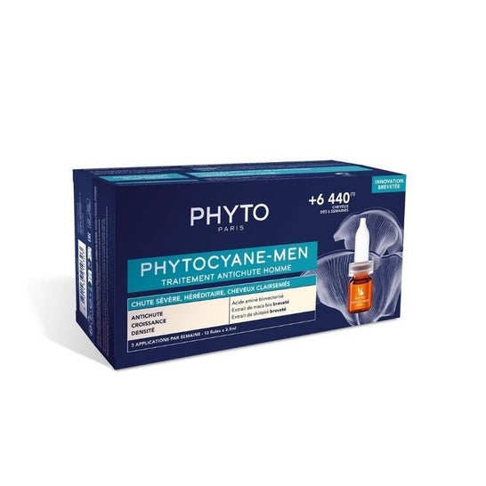 Phyto Phytocyane Tratamiento Anticaída Hombre 12uds