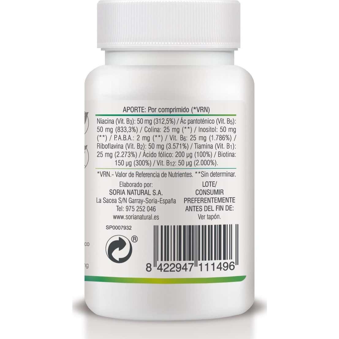 Soria Natural B Complex 100mg 30comp