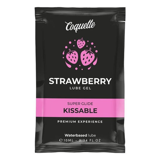 Coquette Lubricante Kissable Base Agua Fresa 10ml