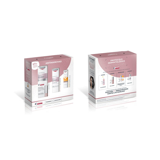 Eucerin Pack antimanchas Anti-Pigment Dual Serum 30ml + Gel Limpiador 20ml + Pigment Control FPS 50+ 7ml