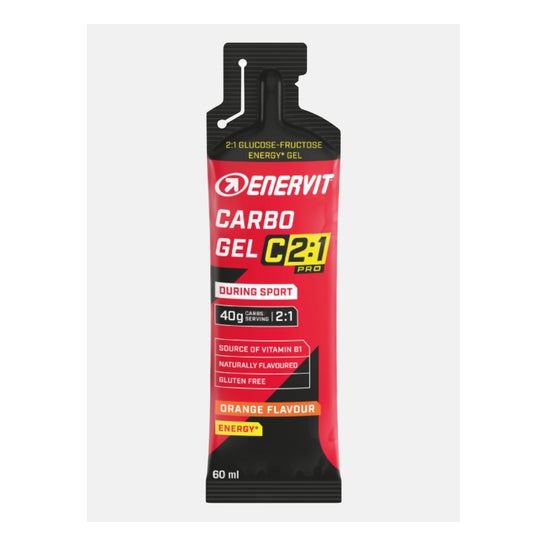 Enervit Carbo Jelly During Sport C2:1 Pro Naranja 60ml