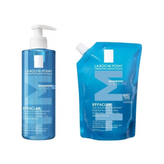 La Roche Posay Effaclar +M Gel Purificante 400ml + Recarga 400ml