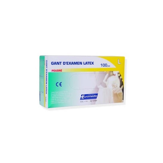 Euromedis Gant Látex Sans Poudre Norme Française T7-8 100uds