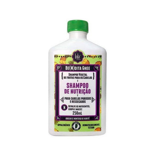 Lola Cosmetics Be(M)Dita Ghee Champú Nutritivo para Cabellos Porosos y Secos, 250 ml