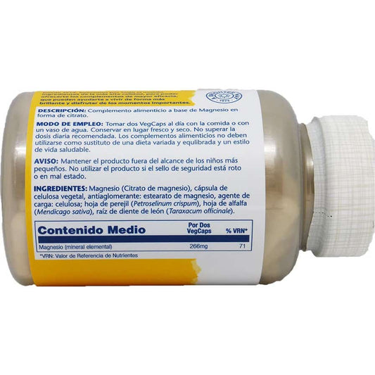 Solaray Magnesio Citrato 90caps