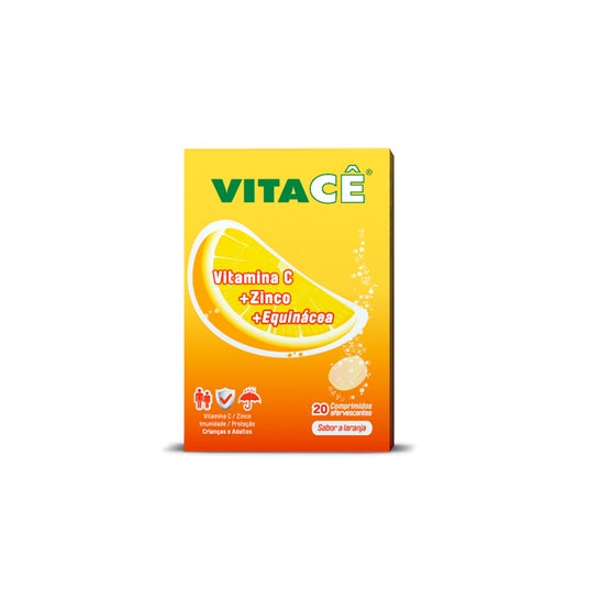 Vitacê Efervescente Sabor Naranja 20 comp