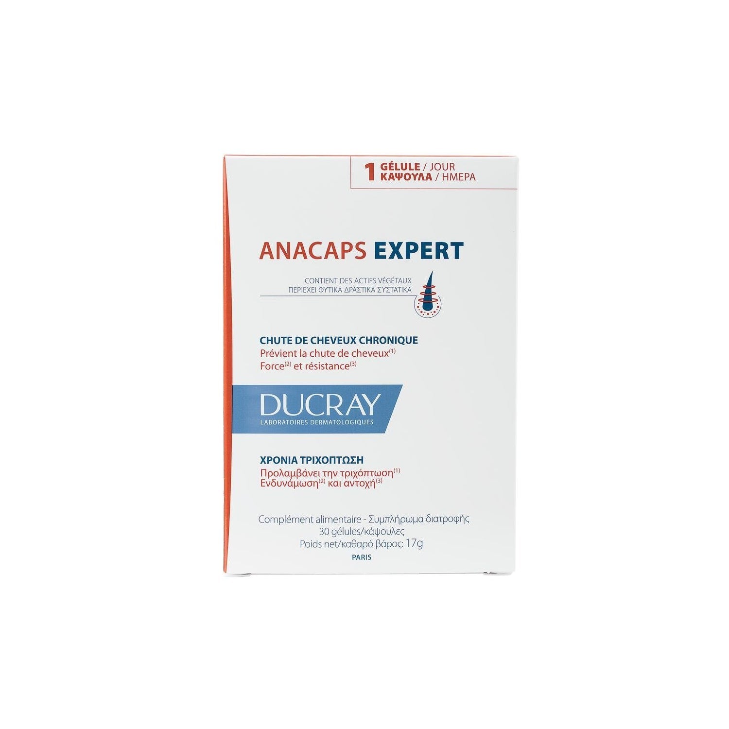 Ducray Anacaps Expert Caída del Cabello Crónica 30caps