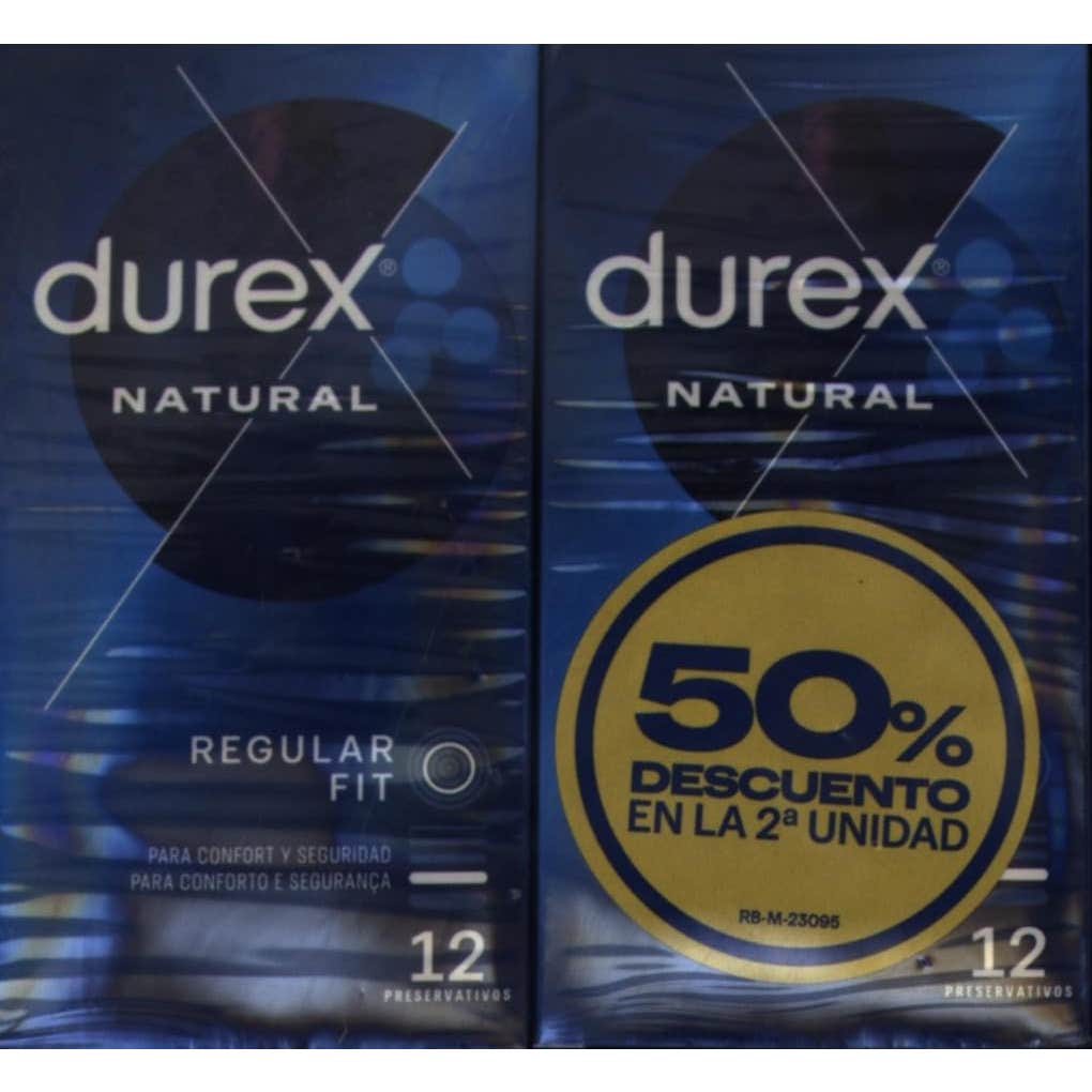 Durex Natural Preservativos 2x12uds
