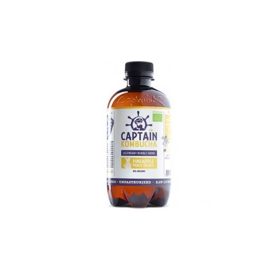 Captain Kombucha Piña Melocoton Bio 400 Ml