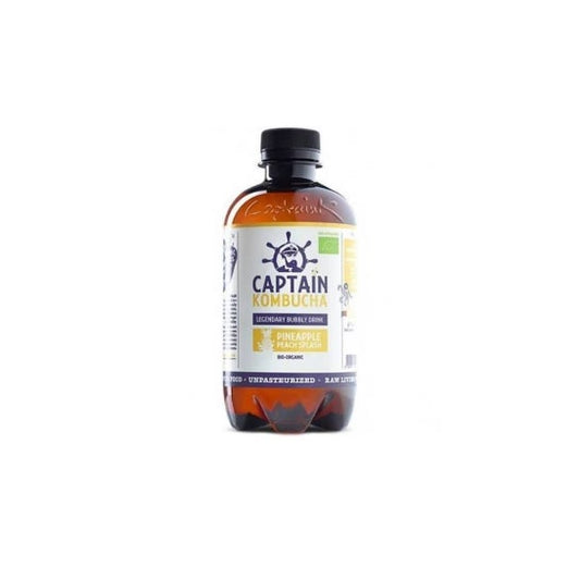 Captain Kombucha Piña Melocoton Bio 400 Ml