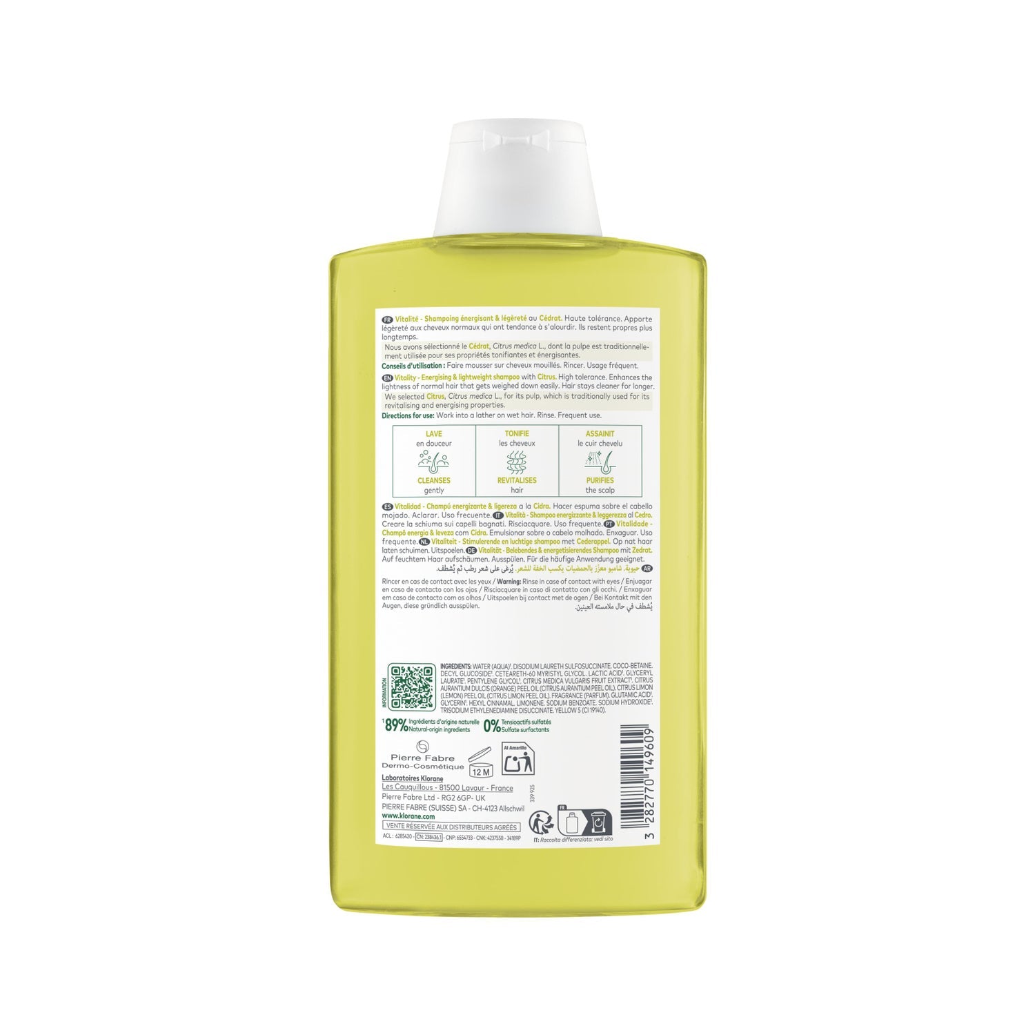 Klorane Champú a la Cidra 400ml