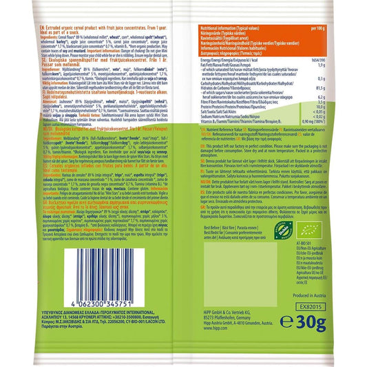 Hipp Bio Estrellitas con Frutas Snack 30 g