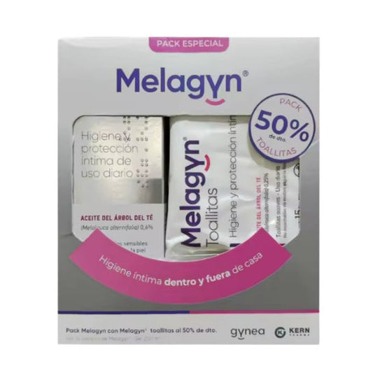 Melagyn Pack Gel 200ml + Toallitas