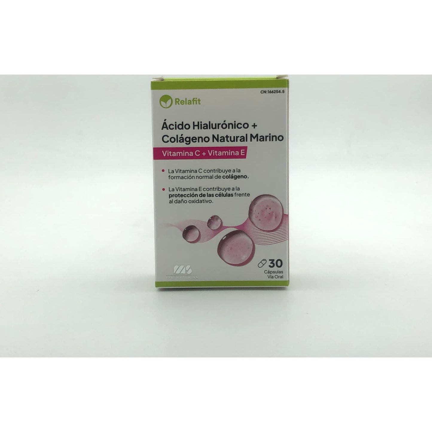 Relafit Colágeno Natural Marino + Ácido Hialurónico 30 cápsulas