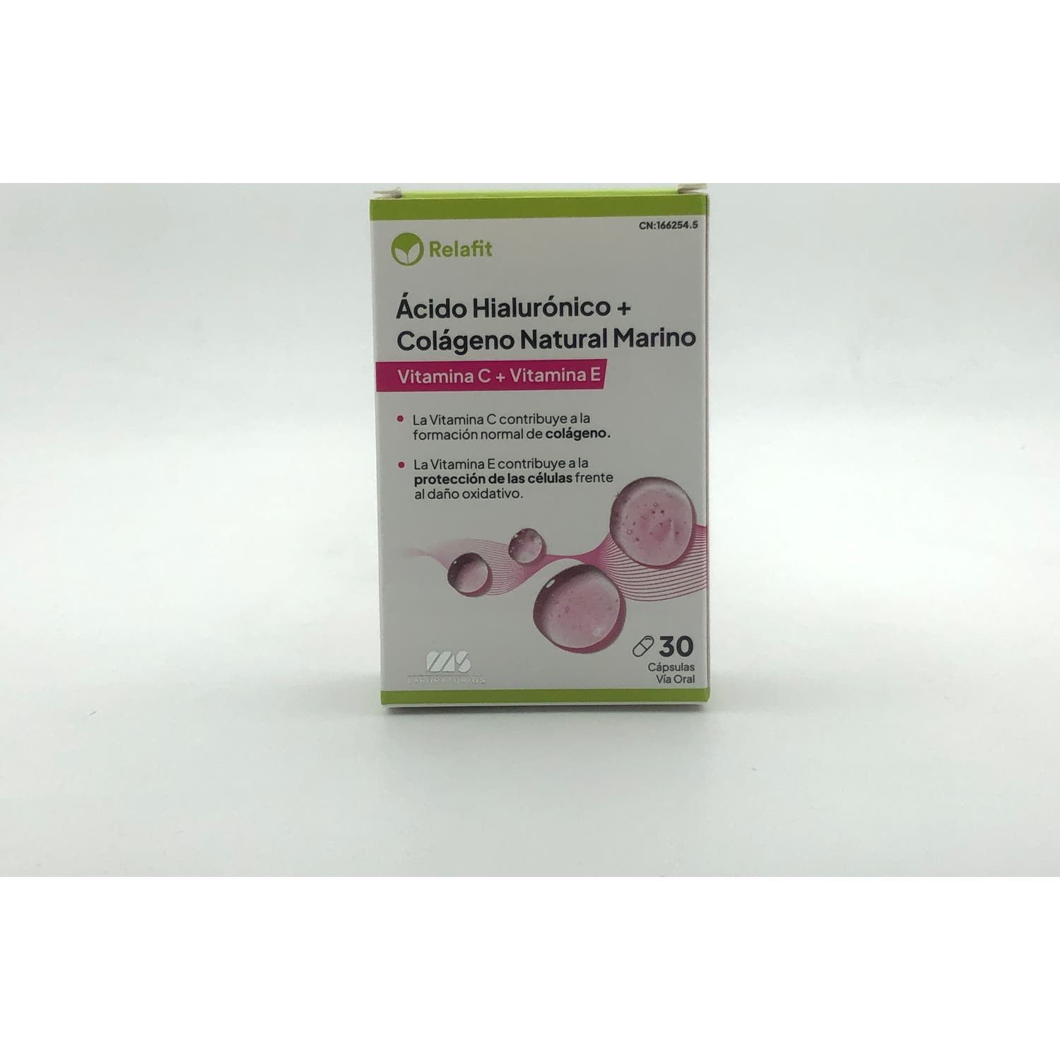 Relafit Colágeno Natural Marino + Ácido Hialurónico 30 cápsulas