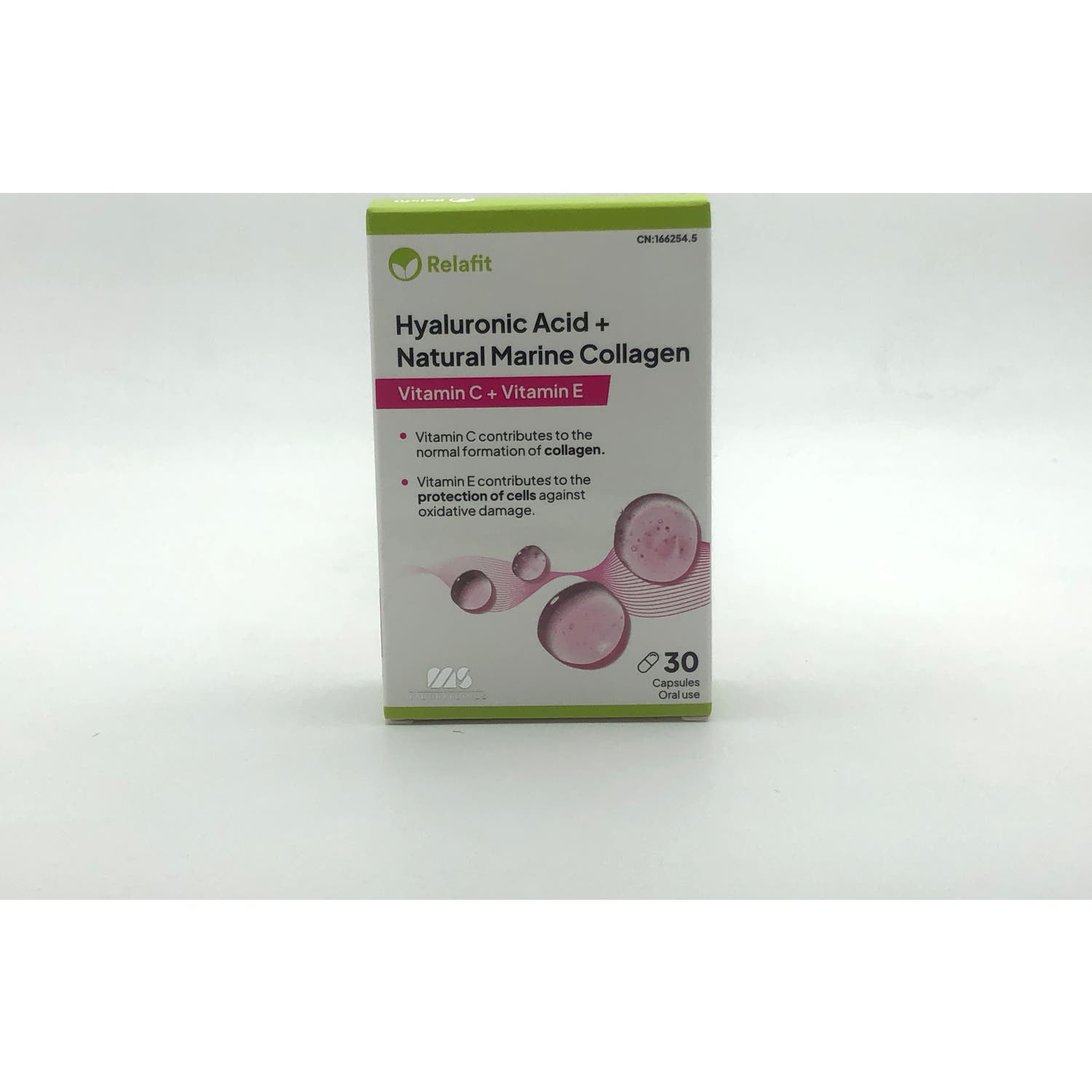 Relafit Colágeno Natural Marino + Ácido Hialurónico 30 cápsulas