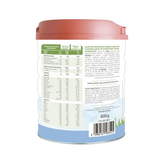 BabyBio Leche Caprea 2 Bio 800g