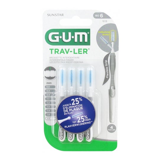 GUM Trav-Ler Cepillo Interdental 2.0mm 4uds