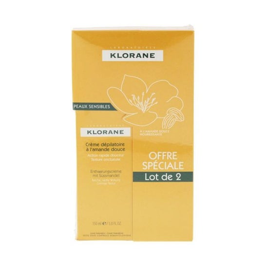 Klorane Crema para piernas Depil 2X150Ml