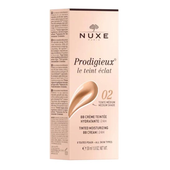 Nuxe Prodigieux Le Teint Éclat BB Crème Teintée Hydratante Teinte Médium 30ml