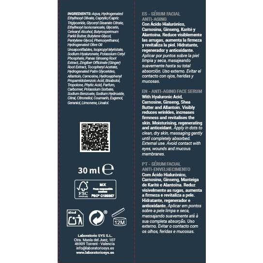SyS Sérum Facial Hombre 30ml
