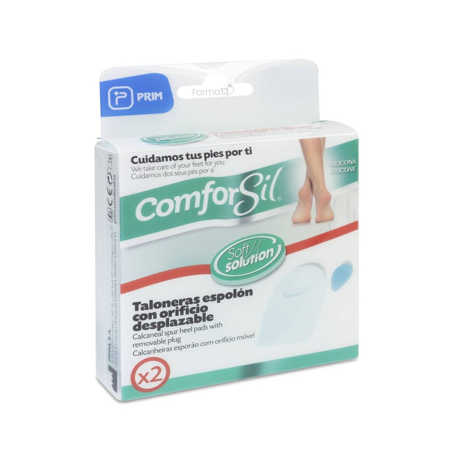 Comforsil Talonera Espolón Orificio Desplazable T-M 1 par